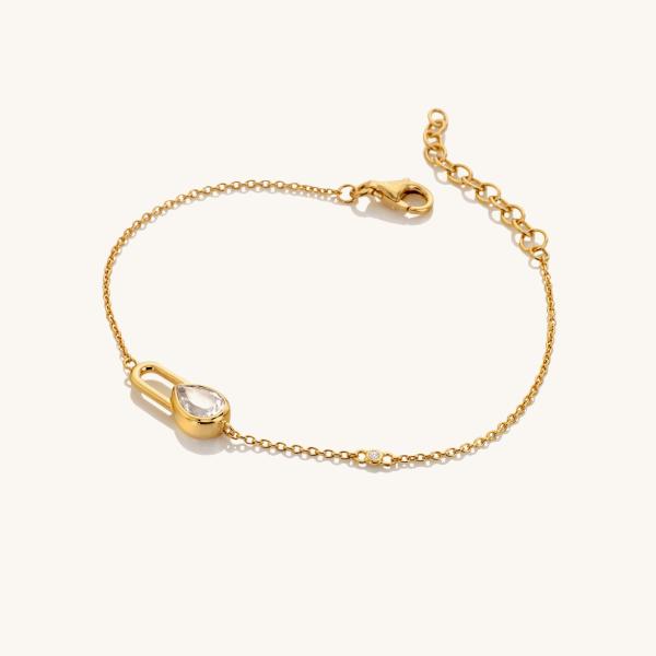 jewellery-bracelet-chain-bracelet-18ct-yellow-gold-plated-white-topaz-f9826b