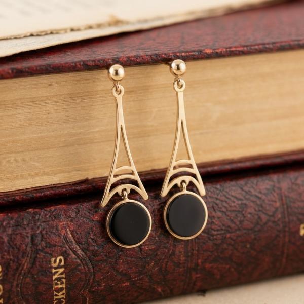 vintage-vintage-earring-yellow-gold-black-onyx-062595