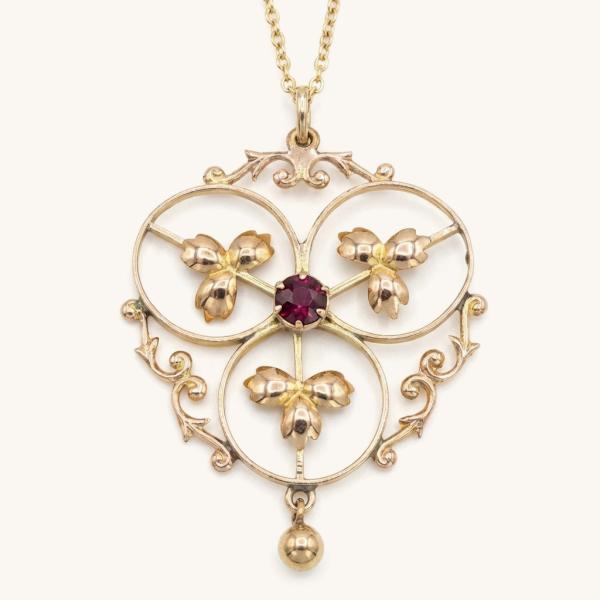 vintage-vintage-necklace-9ct-yellow-gold-garnet-g34bfd2