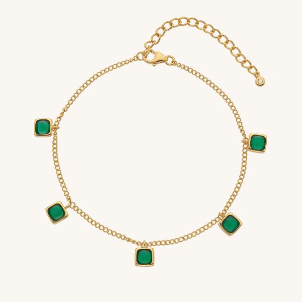 jewellery-bracelet-chain-bracelet-18ct-yellow-gold-plated-green-agate-b633b4