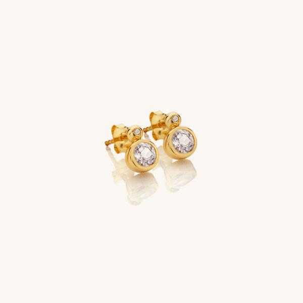 jewellery-earring-stud-earring-18ct-yellow-gold-plated-white-topaz-495565