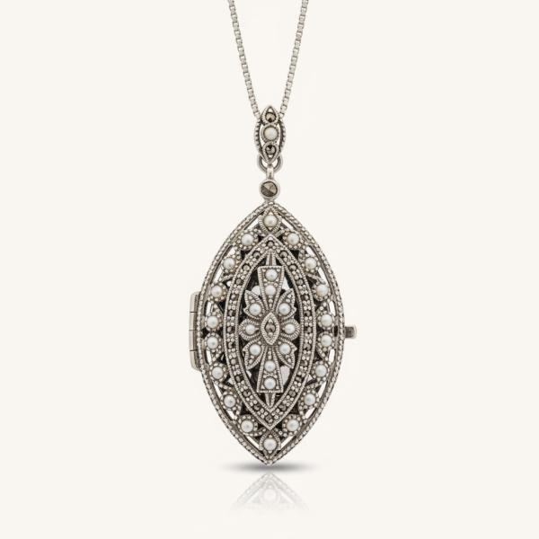 vintage-necklace-pendant-necklace-sterling-silver-pearl-afe415