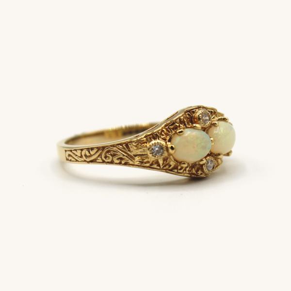 vintage-ring-yellow-gold-natural-diamond-c9dc20
