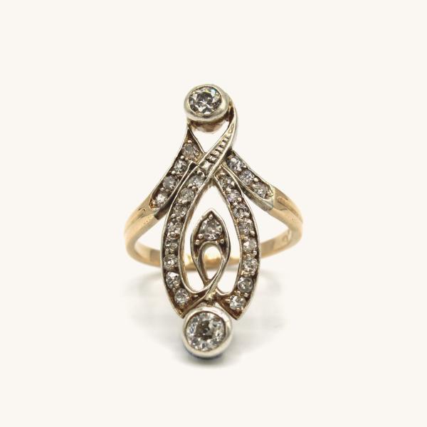 vintage-ring-yellow-gold-natural-diamond-e545b9