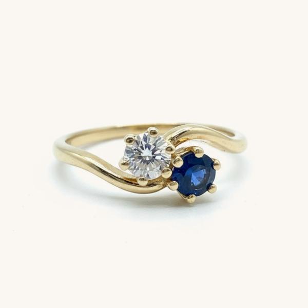 vintage-ring-statement-ring-yellow-gold-sapphire-678900