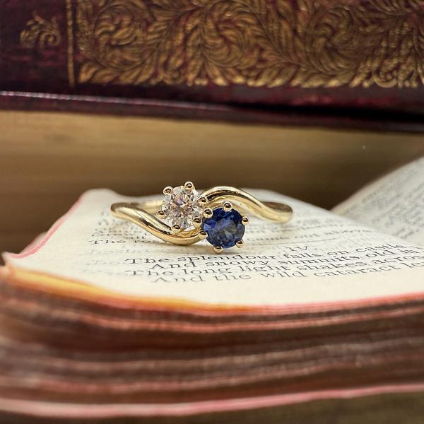 vintage-ring-statement-ring-yellow-gold-sapphire-1eda1c
