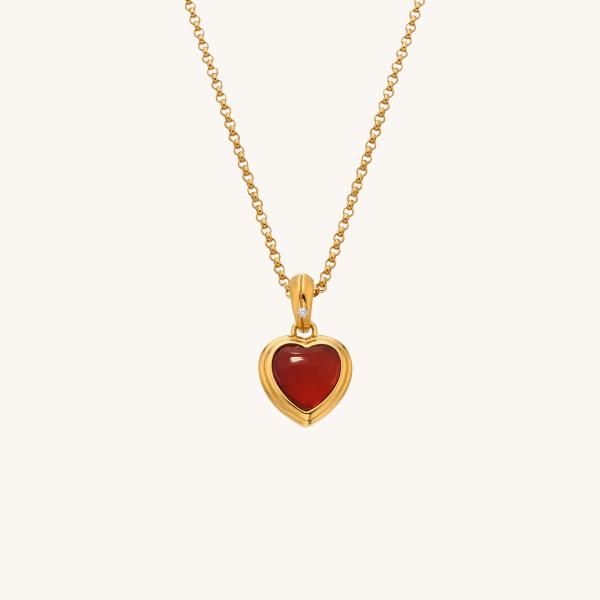 jewellery-necklace-pendant-necklace-18ct-yellow-gold-plated-red-agate-57836c