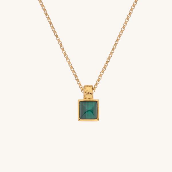 jewellery-necklace-pendant-necklace-18ct-yellow-gold-plated-malachite-8a2bab