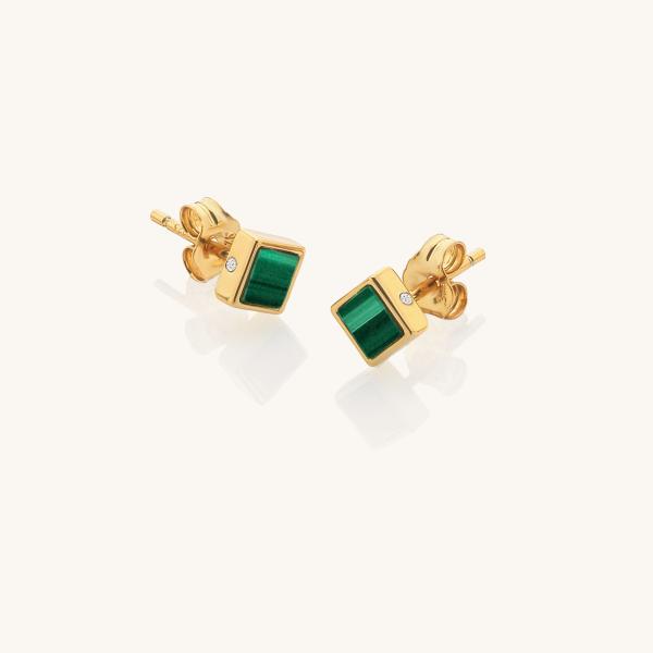 jewellery-earring-stud-earring-18ct-yellow-gold-plated-malachite-be765f